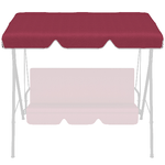 Outsunny-Tettuccio-di-Ricambio-per-Dondolo-in-Poliestere-con-Protezione-UV50--192x144cm-Rosso