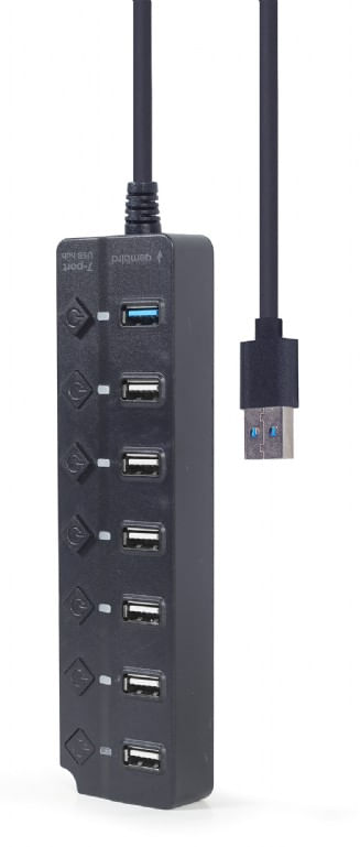 Gembird-UHB-U3P1U2P6P-01-hub-di-interfaccia-USB-3.2-Gen-2--3.1-Gen-2--Type-A-5000-Mbit-s-Nero