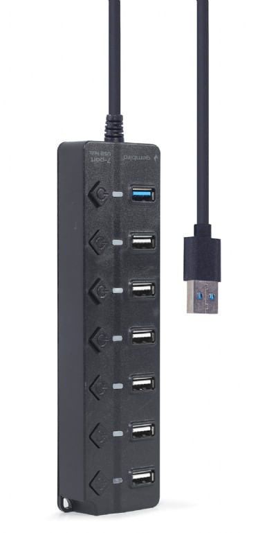 Gembird-UHB-U3P1U2P6P-01-hub-di-interfaccia-USB-3.2-Gen-2--3.1-Gen-2--Type-A-5000-Mbit-s-Nero