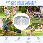 PawHut-Recinto-per-Cani-e-Animali-Domestici-da-Esterno-con-Copertura-Impermeabile-230x230x175-cm