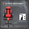 Vinsetto-Sedia-da-Gaming-Ergonomica-con-Braccioli-Altezza-Regolabile-con-Cuscino-Nero-e-Rosso