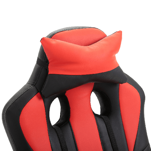 Vinsetto-Sedia-da-Gaming-Ergonomica-con-Braccioli-Altezza-Regolabile-con-Cuscino-Nero-e-Rosso