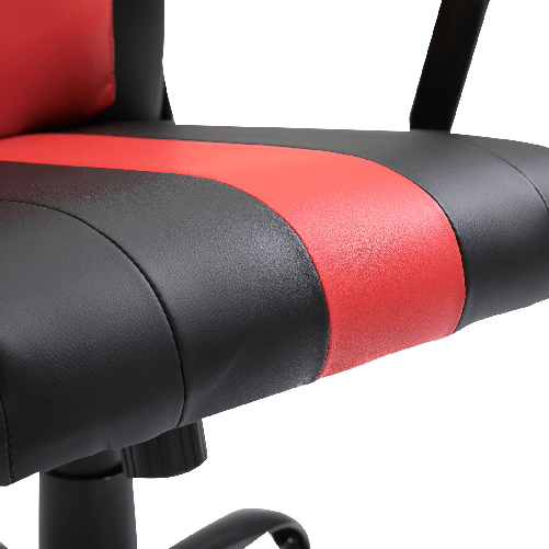 Vinsetto-Sedia-da-Gaming-Ergonomica-con-Braccioli-Altezza-Regolabile-con-Cuscino-Nero-e-Rosso