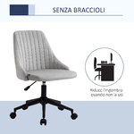 Vinsetto-Sedia-da-Ufficio-in-Velluto-Grigio-con-Altezza-Regolabile-Sedia-Ergonomica-Girevole-a-360°-e-Ruote-50x58x77-87cm