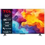 TCL P655 Serie P65 Smart TV Ultra HD 4K 50" 50P655, Dolby Audio, Controlli vocali, Google TV