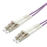 Itb ROLINE FO Jumper Cable 50/125µm OM4, LC/LC, Low-Loss-Connector 2m cavo InfiniBand e in fibra ottica Viola