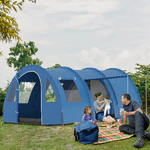 Outsunny-Tenda-da-Campeggio-per-5-6-Persone-con-2-Porte-Finestre-e-Tasche-Portaoggetti-475x315x215-cm-Blu