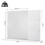 kleankin-Mobiletto-Pensile-Bagno-con-Specchio-e-3-Ripiani-in-MDF-Bianco-60-x-10-x-48cm