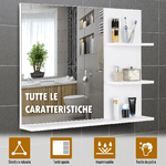 kleankin-Mobiletto-Pensile-Bagno-con-Specchio-e-3-Ripiani-in-MDF-Bianco-60-x-10-x-48cm