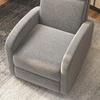 HOMCOM-Poltrona-Reclinabile-160°-in-Tessuto-Effetto-Lino-con-Braccioli-Quadrati-64x86x102-cm-Grigia