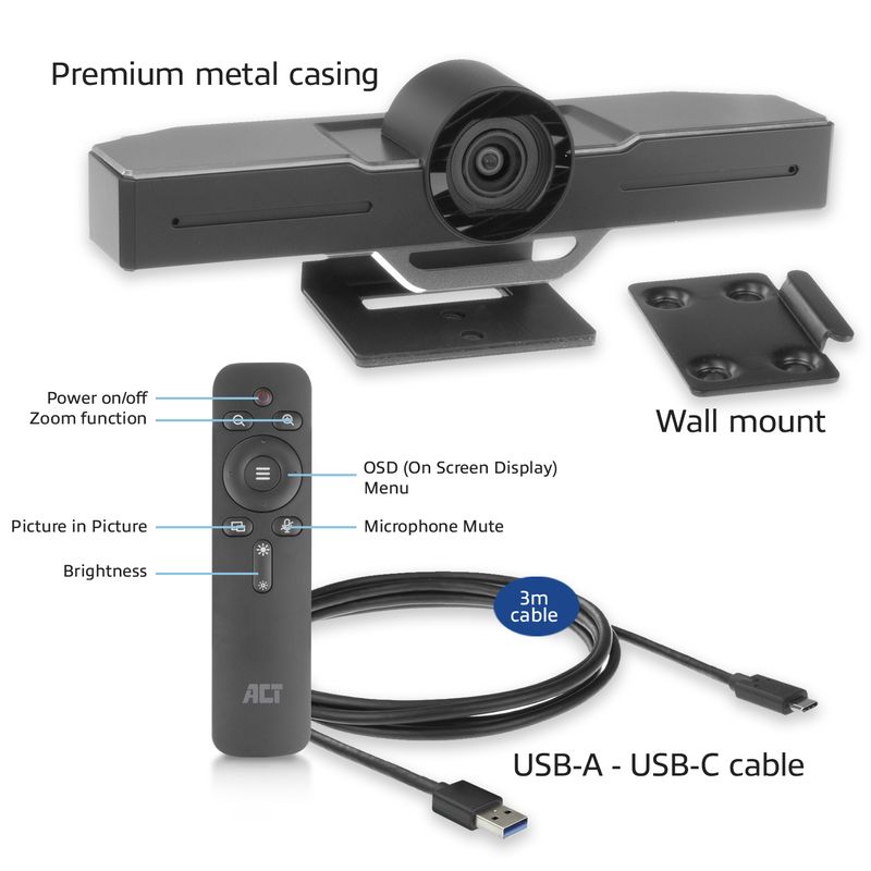 Fotocamera-per-videoconferenze-ACT-AC7990-2-MP-Nero-1920-x-1080-Pixel-30-fps-CMOS-254---28-mm--1---28--