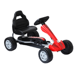 HOMCOM Go Kart a Pedali per Bambini 3-6Anni, Rosso