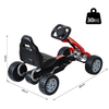 HOMCOM-Go-Kart-a-Pedali-per-Bambini-3-6Anni-Rosso