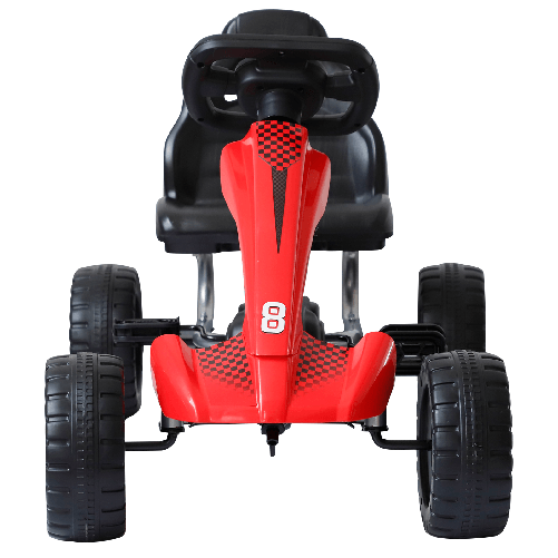 HOMCOM-Go-Kart-a-Pedali-per-Bambini-3-6Anni-Rosso