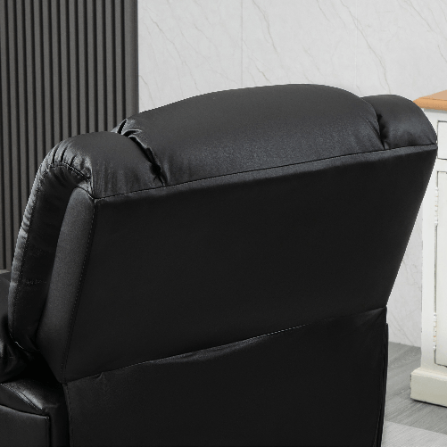 HOMCOM-Poltrona-Relax-Reclinabile-con-Maniglia-e-Tasche-Laterali-100x89x100cm-Nera