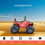 HOMCOM-Quad-per-Bambini-Elettrico-12V-2-Velocita-3-5km-h-Presa-USB-Rosso