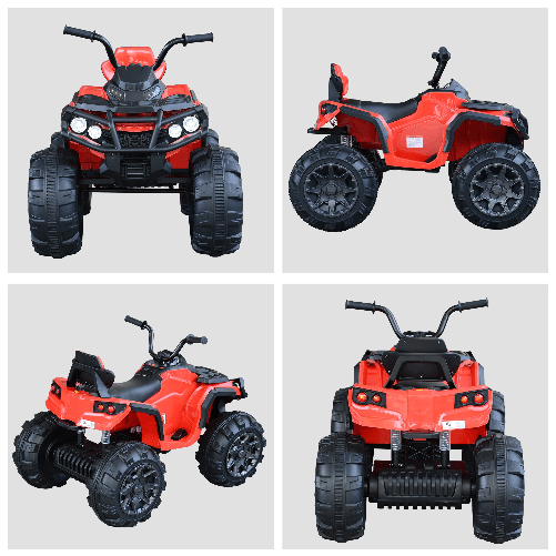 HOMCOM-Quad-per-Bambini-Elettrico-12V-2-Velocita-3-5km-h-Presa-USB-Rosso