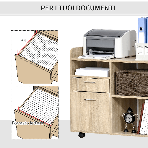 Vinsetto-Mobile-multiuso-con-4-Ruote-Rovere-80x40x72cm