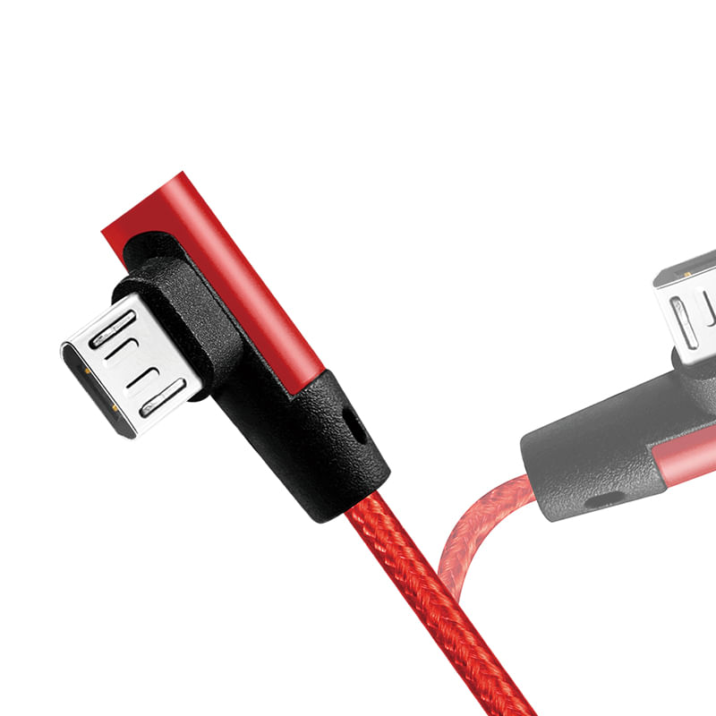 LogiLink---Cavo-USB---Da-USB--M--dritto-a-Micro-USB-Tipo-B--M--angolato---USB-2.0---30-cm---rosso-RAL-3024