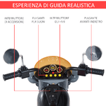 HOMCOM-Moto-Elettrica-per-Bambini-con-3-Ruote-6V-Nero