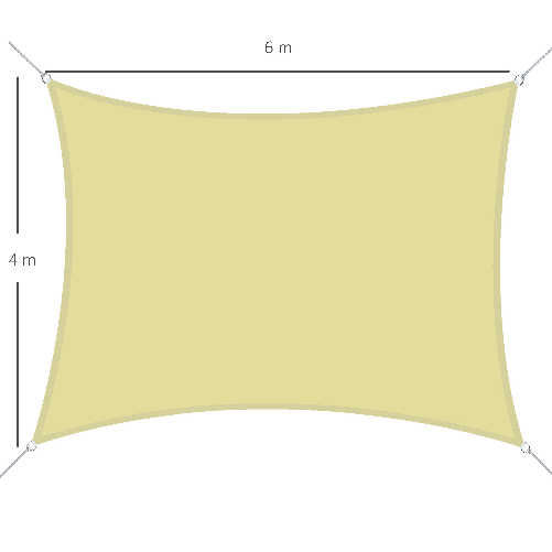 Outsunny-Vela-Ombreggiante-Rettangolare-4x6m-Tenda-da-Sole-per-Esterno-in-Poliestere-Anti-UV-Traspirante-Color-Sabbia