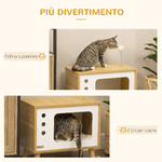 PawHut-Casetta-per-Gatti-in-Truciolato-a-forma-di-Televisore-con-Cuscino-e-Pallina-Giocattolo-50x28x43-cm