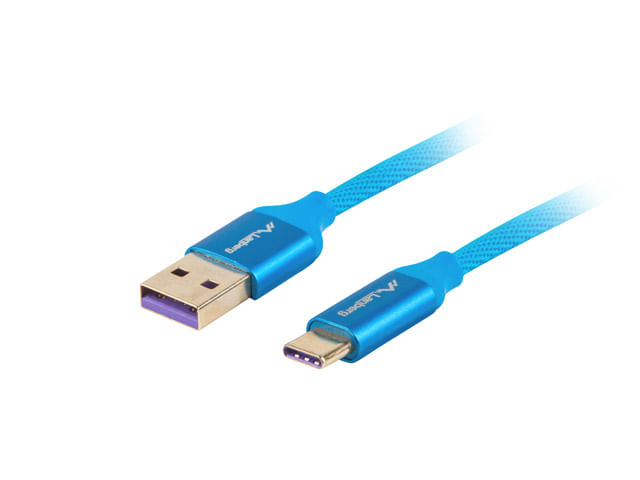 Kabel-Lanberg-Premium-CA-USBO-21CU-0005-BL--USB-2.0-Typ-A---USB-2.0-Typ-C-050-m-Farbe-blau---CA-USBO-21CU-0005-BL-