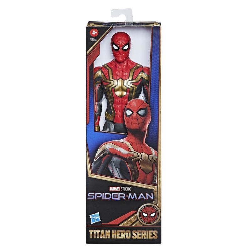 Marvel-Spider-Man-Spider-Man---Spider-Man-con-armatura-integrale-Iron-Spider-action-figure-da-30-cm-Titan-Hero-Series-ispirata-al-film-di-Spider-Man-No-Way-Home-per-bambini-dai-4-anni-in-su