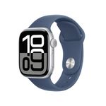 Apple-Watch-Series-10-Serie-10-GPS-42mm-Cassa-in-Alluminio-Color-Argento-con-Denim-Sport-Band---S-M