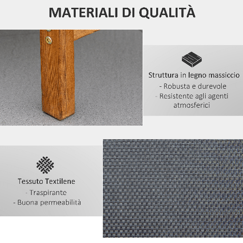 Outsunny-Sdraio-da-Giardino-Schienale-Regolabile-in-3-Posizioni-e-Poggiatesta-182x64x71cm