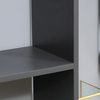 HOMCOM-Libreria-Moderna-in-Legno-Truciolato-con-Ripiani-Irregolari-per-Camera-da-Letto-Studio-e-Soggiorno-125x22x129-cm