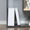 HOMCOM-Libreria-Moderna-in-Legno-Truciolato-con-Ripiani-Irregolari-per-Camera-da-Letto-Studio-e-Soggiorno-125x22x129-cm