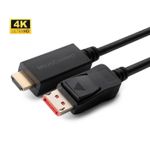 Microconnect MC-DP-HDMI-0504K cavo e adattatore video 05 m DisplayPort Nero (4K Displayport 1.4 to HDMI - 2.0 Cable Supp