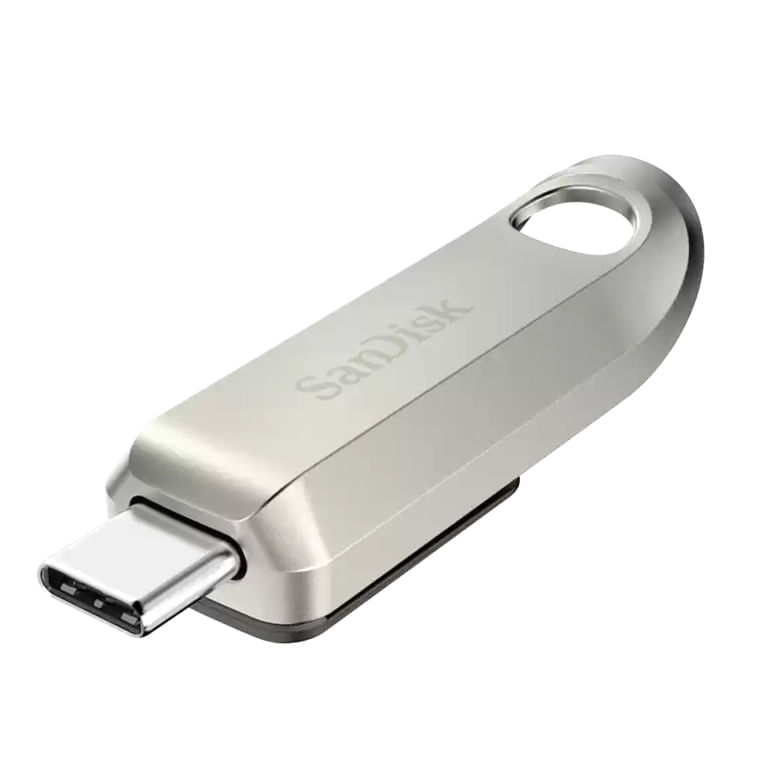 SanDisk-SDCZ75-128G-G46-unit--flash-USB-128-GB-USB-tipo-C-3.2-Gen-1-3.1-Gen-1-Argento--SanDisk-Ultra-Luxe---Chiavetta-US