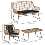 Outsunny-Set-Mobili-da-Giardino-Stile-Boho-in-Rattan-PE-con-2-Poltrone-Divanetto-e-Tavolino