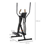 HOMCOM-Cyclette-Ellittica-con-4-Livelli-di-Resistenza-Monitor-LCD-e-2-Ruote-in-Acciaio-e-ABS-90x62x150-cm-Nero