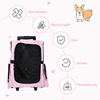 PawHut-Trasportino-Zaino-2-in-1-per-Cani-e-Gatti-con-Tasche-Laterali-Maniglia-Telescopica-e-Ruote-42x25x55cm-Rosa