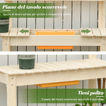 Outsunny-Banco-da-Lavoro-per-Giardinaggio-in-Legno-Naturale-con-Vaschetta-Integrata-Mensole-e-Ganci-100x40x140cm