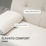 HOMCOM-Divano-Letto-3-Posti-Reclinabile-con-Rivestimento-Effetto-Lino-e-Tavolino-a-Ribalta-Beige