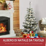 HOMCM-Albero-di-Natale-Artificiale-Innevato-con-Luci-LED-Bianche-e-116-Rami-Base-con-Vaso-Rimovibile-90cm---Verde