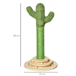 PawHut-Albero-Tiragraffi-a-Cactus-per-Gatti-Corda-Sisal-e-Base-con-Palline-in-Legno-32x32x60cm