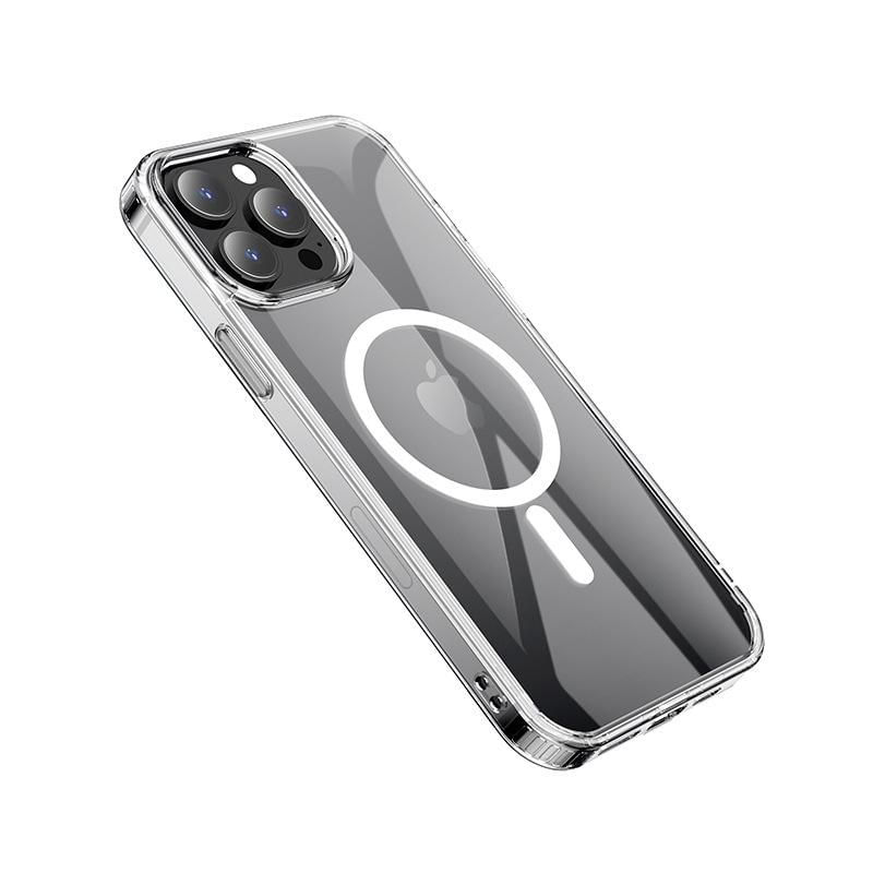 eSTUFF-ES67140004-custodia-per-cellulare-17-cm-6.7-Cover-Trasparente--Cover-for-BERLIN-iPhone-13-Pro-Max---Clear-Magneti