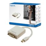 LogiLink Mini DisplayPort / DVI Adapter 0,09 m DVI-I Grigio