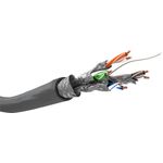 Goobay Wentronic Goobay - Cavo sfuso - 1000 m - SFTP PiMF - CAT 6 - Solido senza alogeni - Grigio (50977)