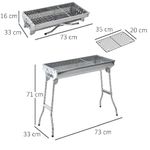 Outsunny-Griglia-BBQ-a-Carbonella-Barbecue-Portatile-e-Pieghevole-in-Acciaio-Inox-73×33×71cm