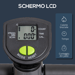 HOMCOM-Stepper-con-Manubrio-e-Monitor-LCD-Pedali-Antiscivolo-e-Struttura-in-Acciaio-e-ABS---Grigio-Verde