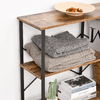 HOMCOM-Scaffale-Libreria-dal-Design-Industriale-con-3-Ripiani-Scaffalatura-in-Pannelli-Truciolari-e-Telaio-in-Metallo-120-x-30-x-76-cm