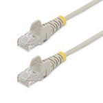 StarTech.com Cavo di Rete Ethernet Snagless CAT6 da 1m - Cavo Patch antigroviglio slim RJ45 - Grigio (Cable - Grey Slim