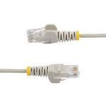 StarTech.com-Cavo-di-Rete-Ethernet-Snagless-CAT6-da-1m---Cavo-Patch-antigroviglio-slim-RJ45---Grigio--Cable---Grey-Slim-