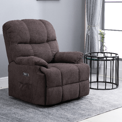 HOMCOM-Poltrona-Relax-Elettrica-e-Alzapersona-Poltrona-Reclinabile-con-Alzata-Assistita-Marrone-80x97x104cm